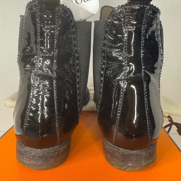 Vintage Hermes Brighton Boots Chelsea Ankle Boots Size 38. main image 11